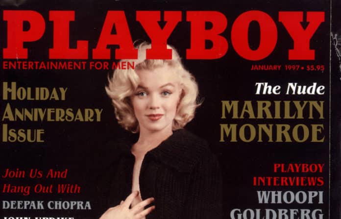 381179 03: Actress Marilyn Monroe poses on the cover of Playboy magazine (January 1997 issue). (Photo courtesy of Playboy/Delivered by Online USA)