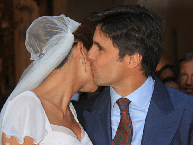 francisco rivera y lourdes montes el día de su boda