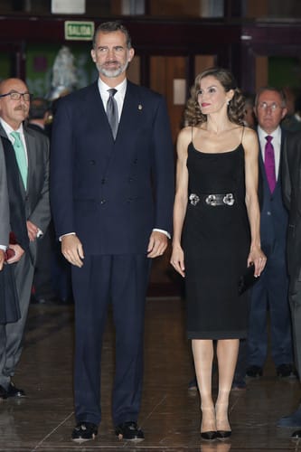 Spanish Kings Felipe VI and Queen Letizia during the celebration of the 25th edition of the concert "Princess of Asturias Awards" in Oviedo, on Thursday, October 20, 2016.