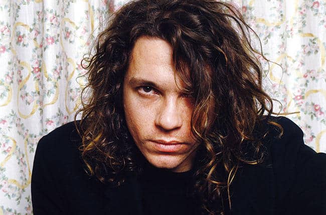 Mandatory Credit: Photo by Ilpo Musto/Rex/REX USA (744380u) INXS at a hotel room in Glasgow - Michael Hutchence Various