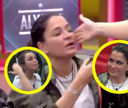 Aída Nizar, rota de dolor en el confesionario, denuncia una agresión física por parte de Elettra Lamborghini