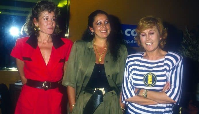 Encarna Sánchez con Isabel Pantoja y Mila Ximénez