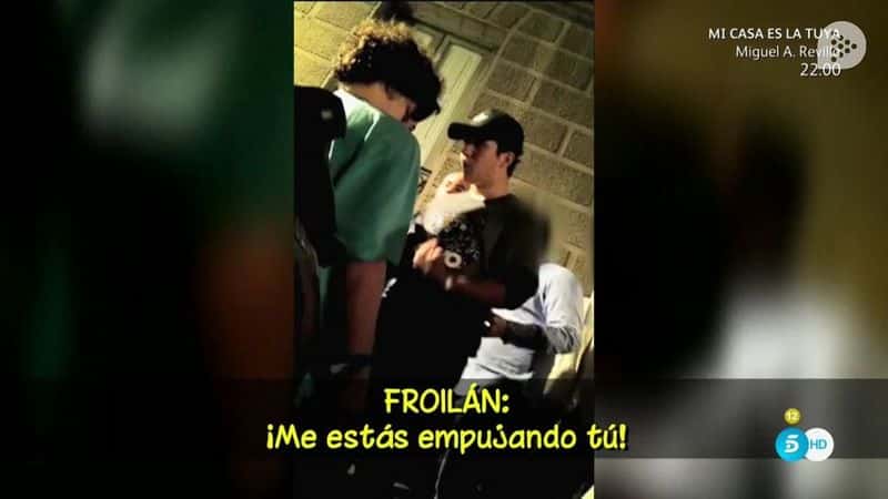 Empujones y forcejeo en una agresiva bronca a las puertas de una discoteca con Froilán como protagonista