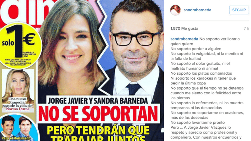 La relación con Nagore Robles vuelve a pasar factura a la presentadora Sandra Barneda