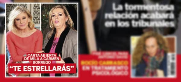 Mila Ximénez certifica su ruptura con Terelu Campos tras su guerra con Carmen Borrego