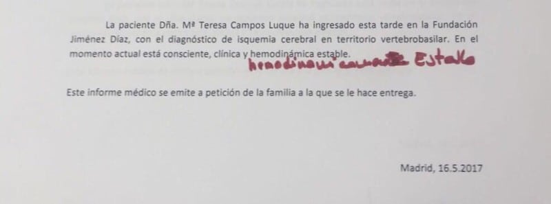 María Teresa Campos: última hora sobre el estado de salud de la presentadora tras sufrir una isquemia cerebral