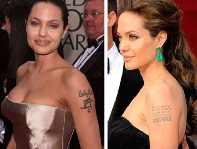 Famosos que se arrepintieron y borraron (o camuflaron) sus tatuajes más significativos