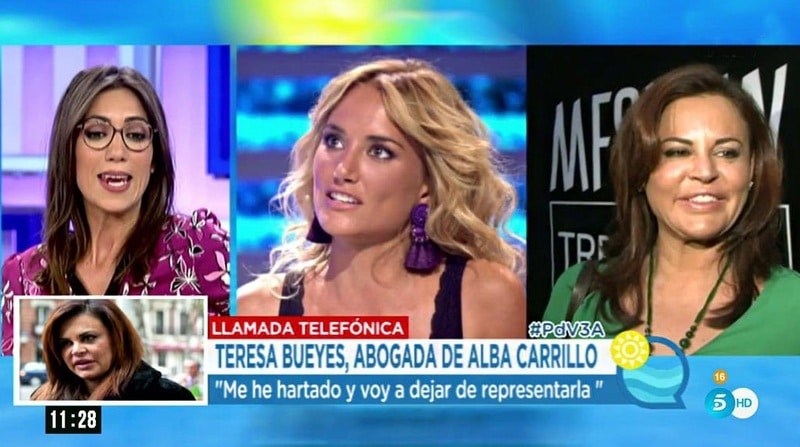 Teresa Bueyes renuncia a defender legalmente a Alba Carrillo: "¡Estoy harta de su comportamiento!"