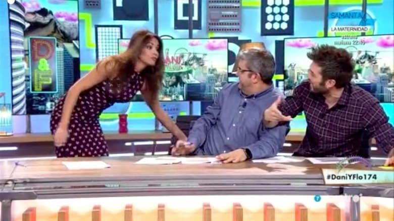 El tremendo cabreo en directo de Lara Álvarez con Dani Martínez por una broma pesada