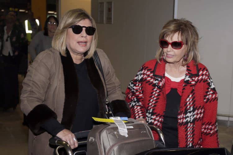 Primeras imágenes de Las Campos a su llegada a Madrid tras su periplo americano