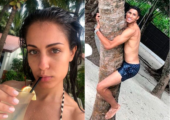 Hiba Abouk y el futbolista Achraf pillados en las islas Maldivas