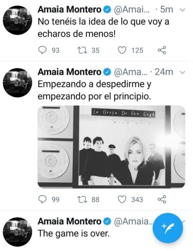 Esta es la respuesta la agencia de representación de Amaia Montero tras los rumores de retirada