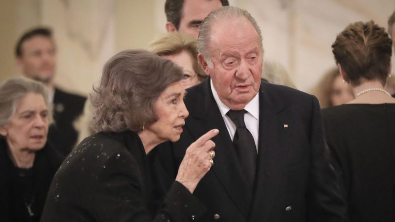 Don Juan Carlos y doña Sofía en un evento público