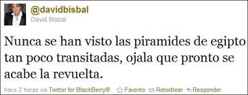 tweet bisbal pirámides