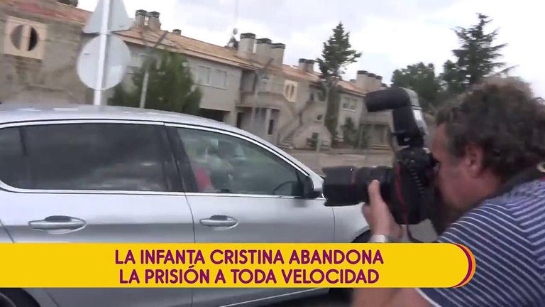 Primera imagen de la prisión in fanta cristina