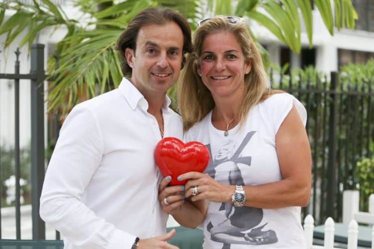 Arantxa Sánchez-Vicario y Josep Santacana