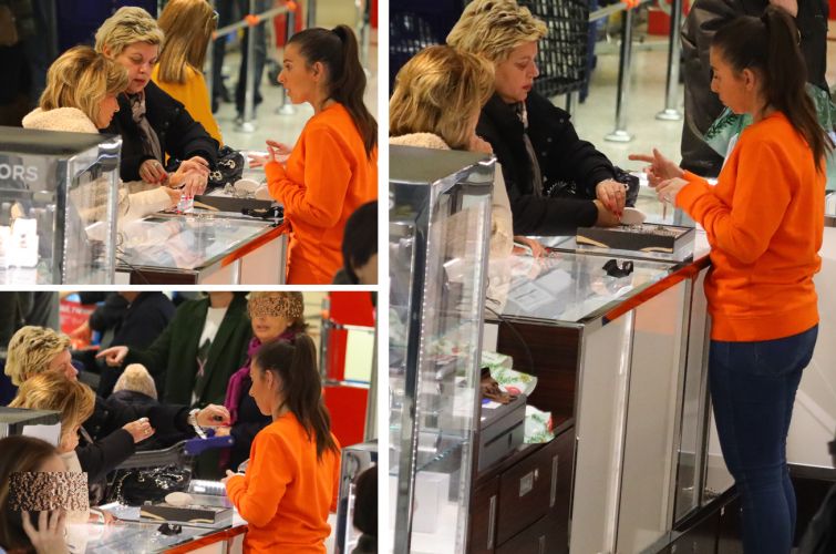 Las Campos comprando joyas y relojes