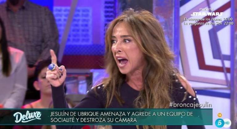 María Patiño sufre una rabieta en directo y estalla contra sus compañeros de ‘Sálvame’