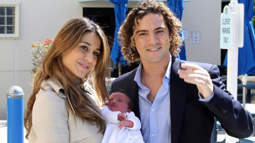 Elena Tablada, David Bisbal y Ella.