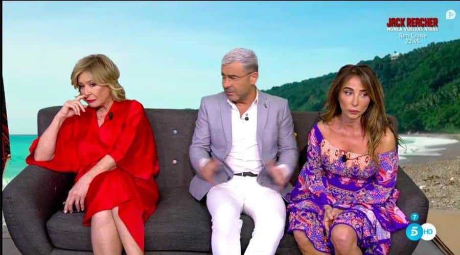 Mila Ximénez, María Patiño y Jorge Javier Vázquez.