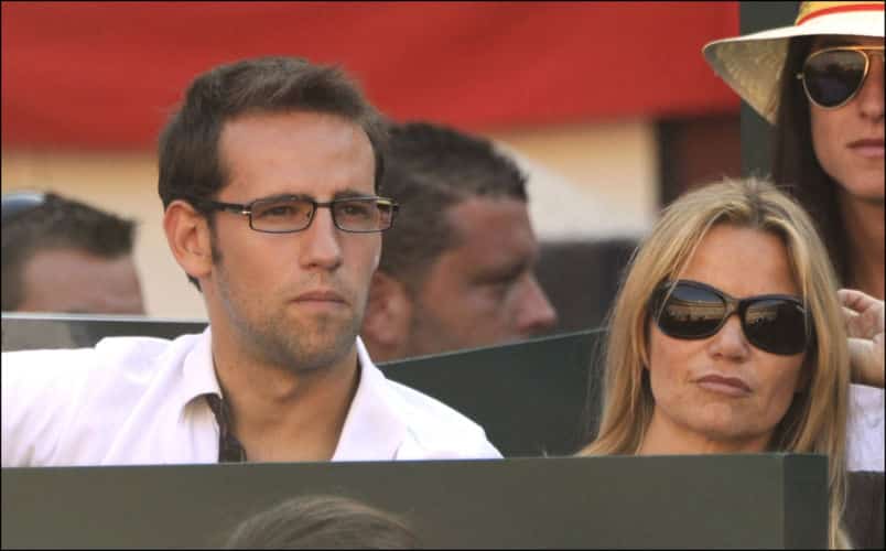 Eugenia y Gonzalo Miró juntos en un partido de tenis