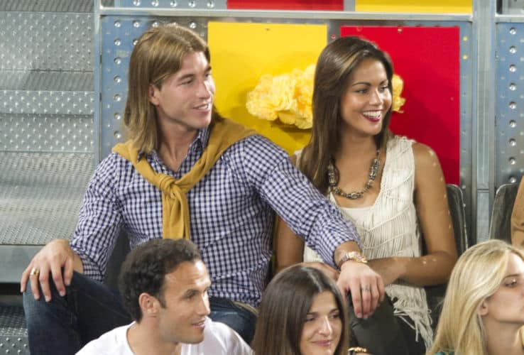 Unos jovencísimos Sergio Ramos y Lara Álvarez en el Open de Madrid