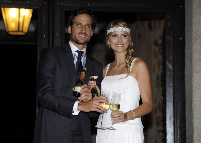Feliciano y Alba el día de su boda