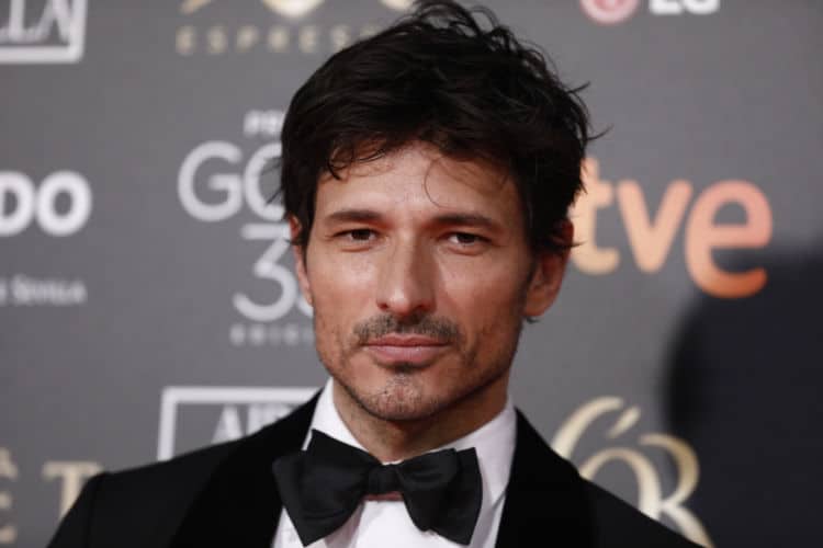 Andrés Velencoso durante la pasada ceremonia de entrega de los premios Goya