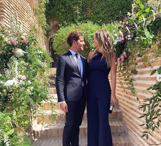 David Bisbal y Rosanna Zanetti juntos en la boda de Melendi