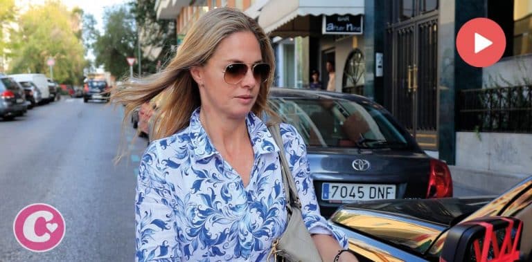 Genoveva Casanova visita a Cayetano Martínez de Irujo tras ser operado de urgencia