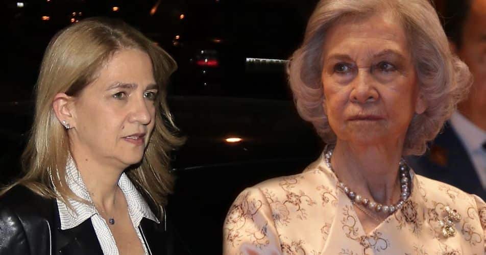 Doña Sofía carga contra la infanta Cristina por defender a su nieto favorito