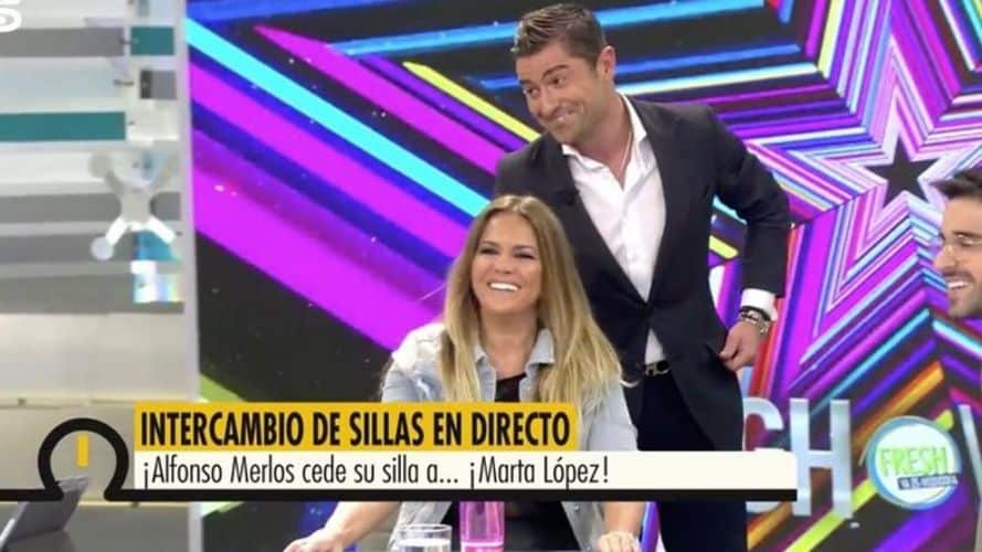 Marta López y Alfonso Merlos aparecen juntos en televisión por primera vez