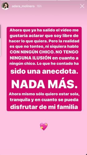 Polémica: Adara, duramente criticada por insinuar que tiene una nueva ilusión tras romper con Gianmarco