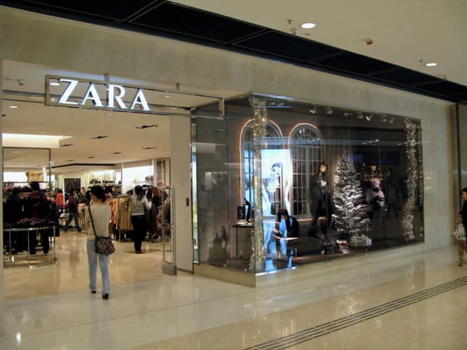 Zara tiendas ganga