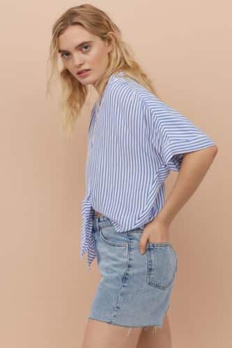 BLUSA DE RAYAS MARINERAS EN H&M