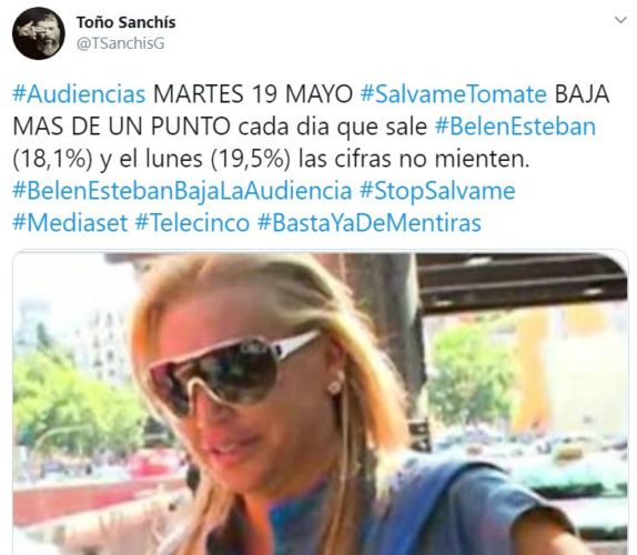 Peligra su trabajo: Toño Sanchís desenmascara a Belén Esteban y le da donde más le duele