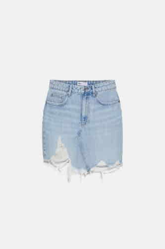 Falda denim rotos Zara