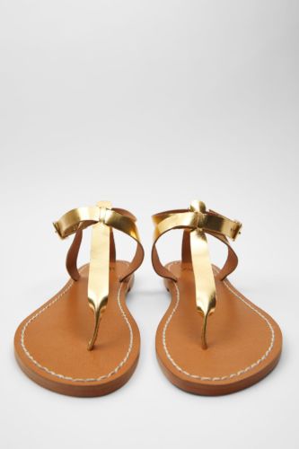 sandalias oro