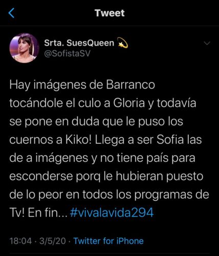 Gloria Camila le hace un 'jaque mate' a Sofía Suescun y desaparece de Telecinco sin hacer ruido