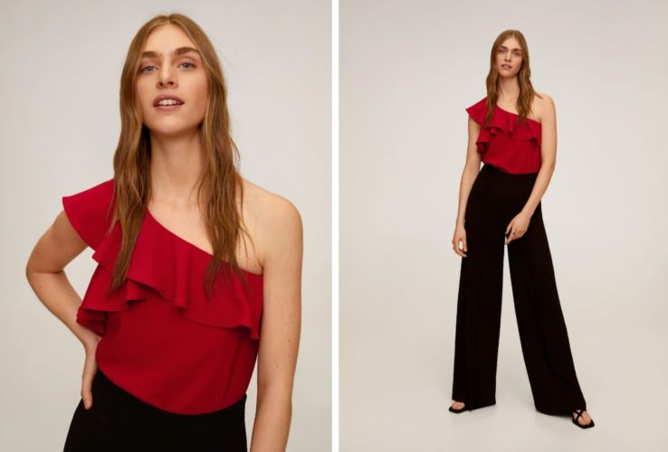 blusa asimetrica