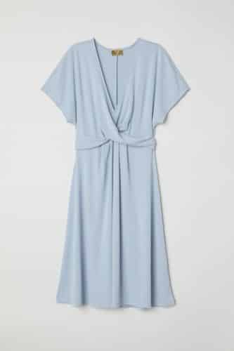 vestido drapeado