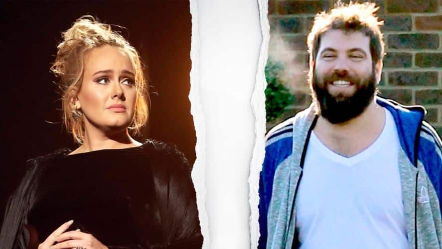 Adele y su ex pareja Simon Konecki