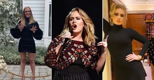 Se aprecia la considerable pérdida de peso de la cantante Adele con un antes y un después.