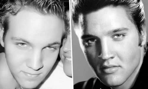 Benjamin Keough y su abuelo Elvis Presley muestran un increíble parecido