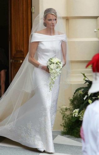 Charlene de Mónaco vestida de novia