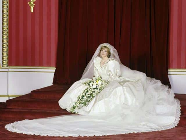 Diana de Gales vestida de novia