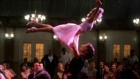 Escena de baile de la película "Dirty Dancing"