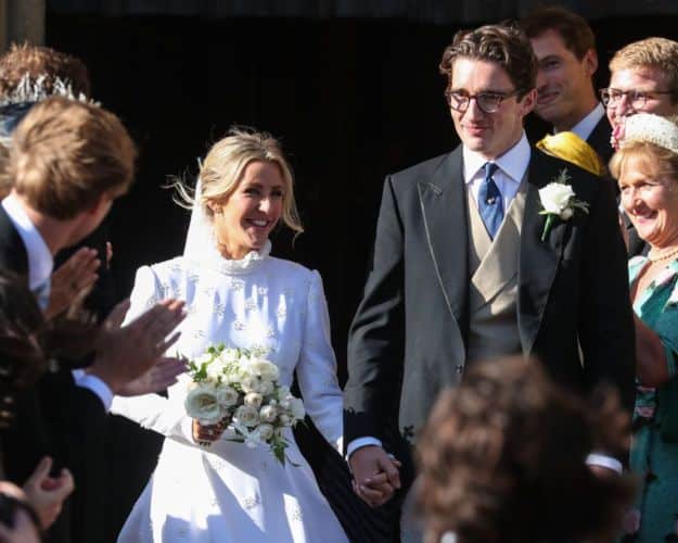 La cantante Ellie Goulding el día de su boda con Caspar Joplin