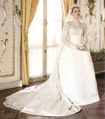 Grace Kelly vestida de novia