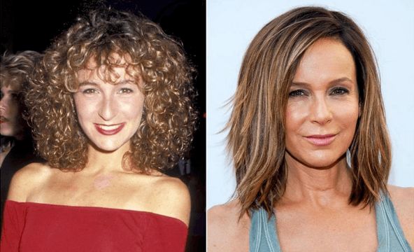 Jennifer Grey, protagonista de "Dirty Dancing", antes y después de la cirugía de nariz.